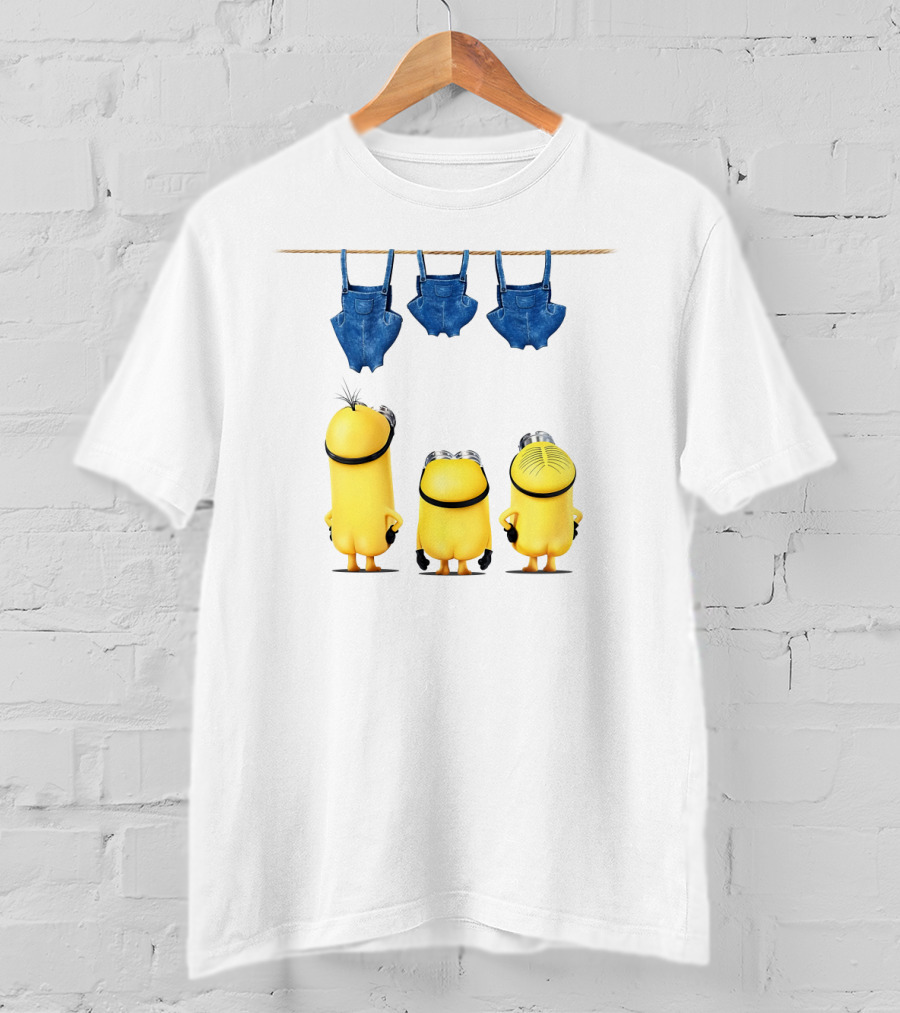 Minions Overalls Laundry Scene Despicable Me Fans T-Shirt