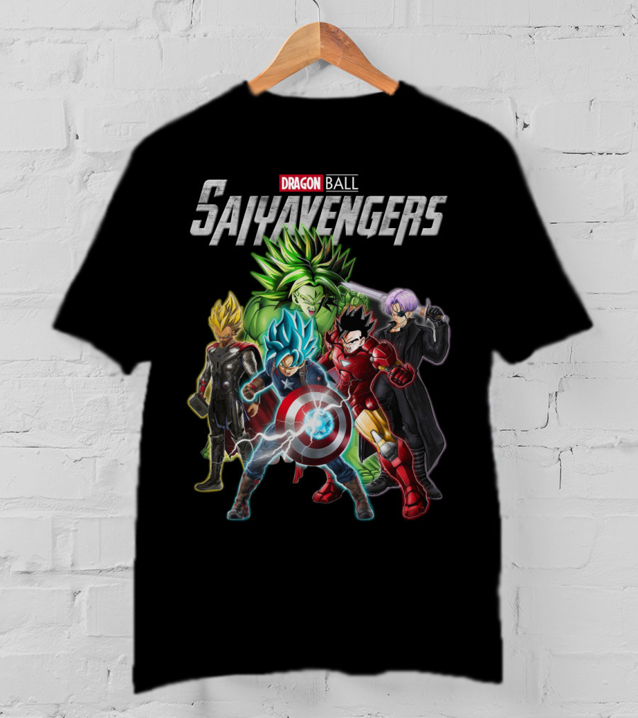 Dragon Ball Saiyavengers Superhero Fusion Characters T-Shirt