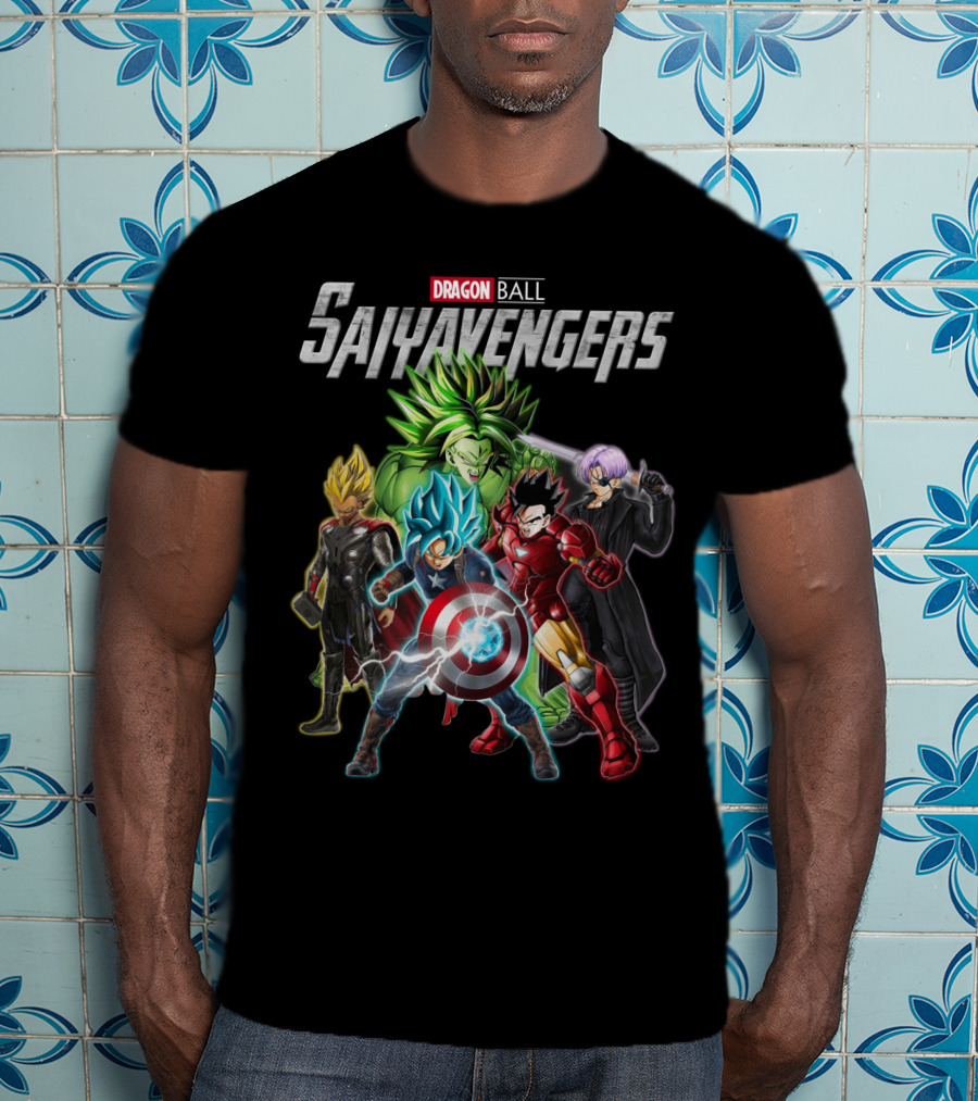 Dragon Ball Saiyavengers Superhero Fusion Characters T-Shirt