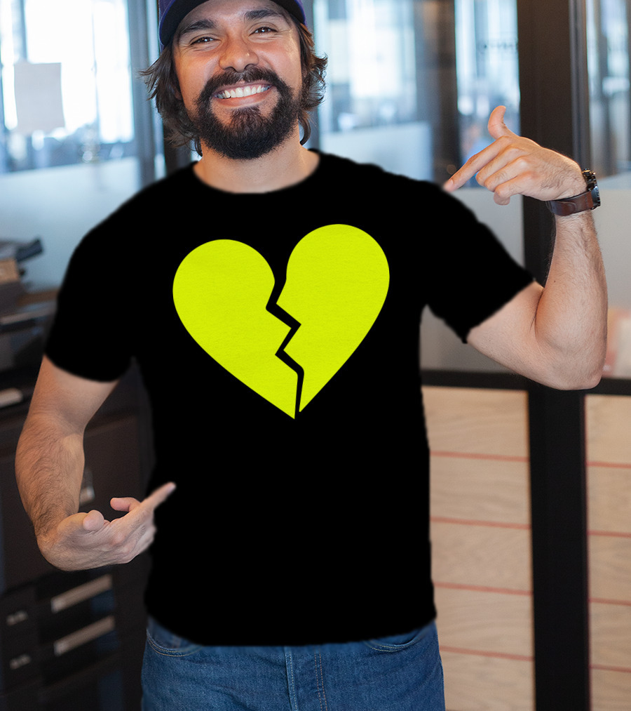 Marcus Lemonis Broken Heart Yellow Iconic T-Shirt