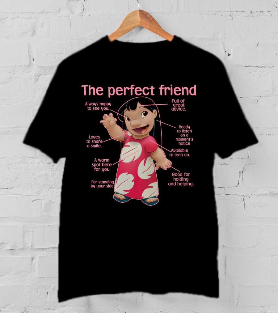 The Perfect Friend Always Happy Full Of Great Advice Ready To Listen A Warm Spot For You Good For Holding And Helping T-Shirt