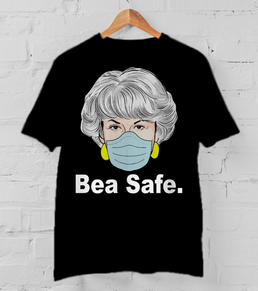 Bea Safe Masked Woman With Yellow Earrings T-Shirt