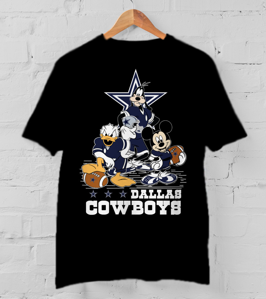 Dallas Cowboys Disney Characters Football Team T-Shirt