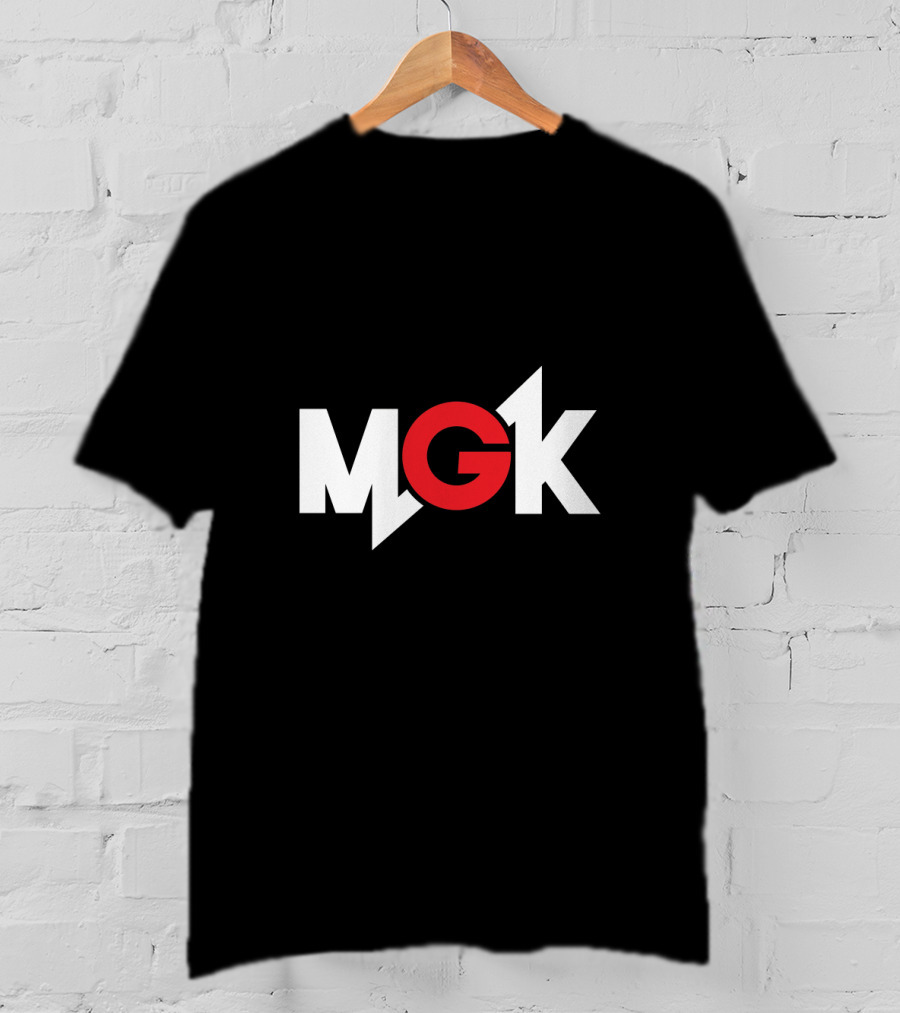 MGK Logo Bold Red Lettering With Lightning Bolt T-Shirt