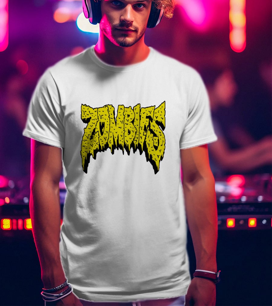 Flatbush Zombies Iconic Yellow Gooey Text T-Shirt