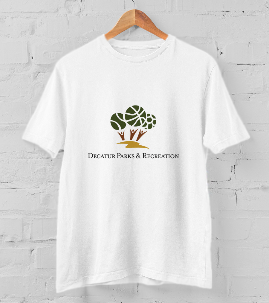 Decatur Parks And Recreation Logo Forest Elements T-Shirt