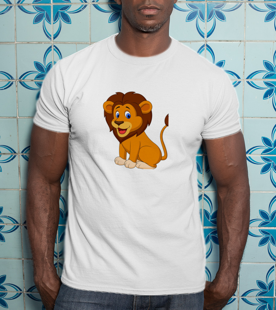 Seven Lions Cartoon Lion T-Shirt