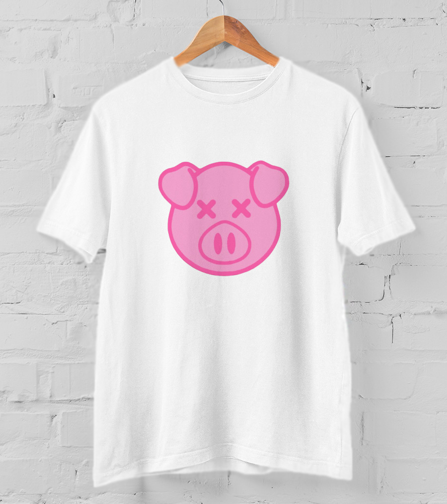 Shane Dawson Pink Pig Icon With Crossed Eyes T-Shirt