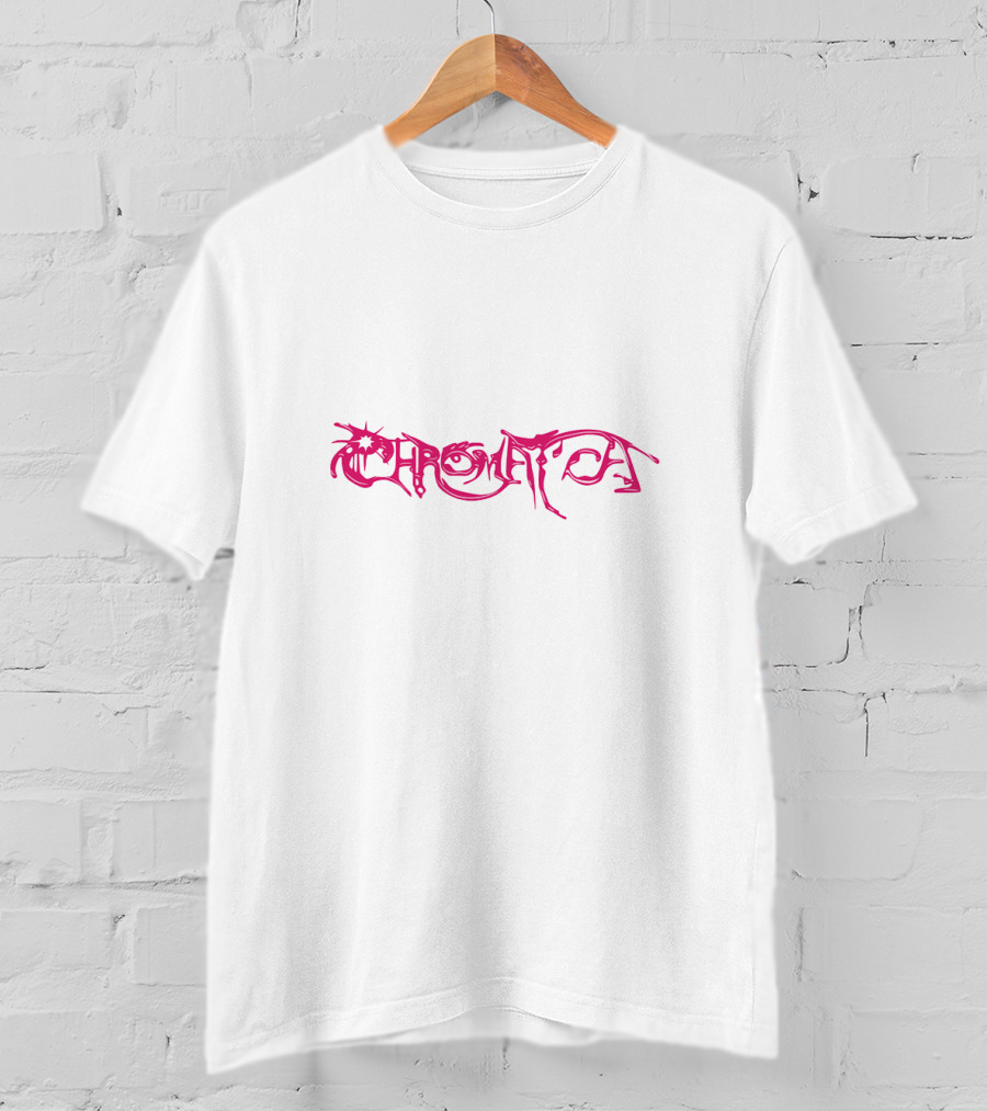 Chromatica Lady Gaga Stylized Pink Font T-Shirt