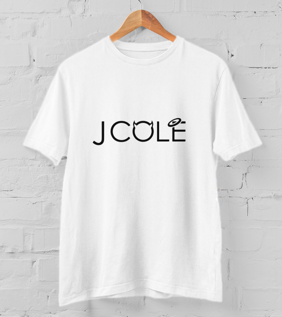 J Cole Devil Horns Halo Text T-Shirt