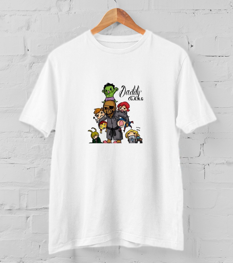 Daddy Gang G.A.N.G Cartoon Characters Collection T-Shirt