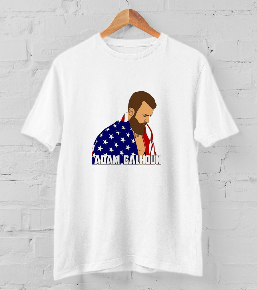 ADAM CALHOUN American Pride Flag Cloak T-Shirt