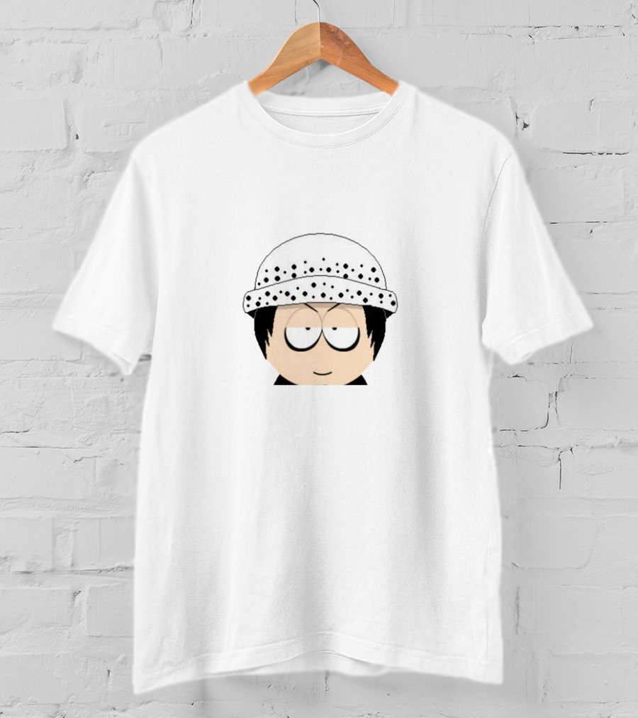 Alex Warren South Park Style Character With White Polka Dot Hat T-Shirt