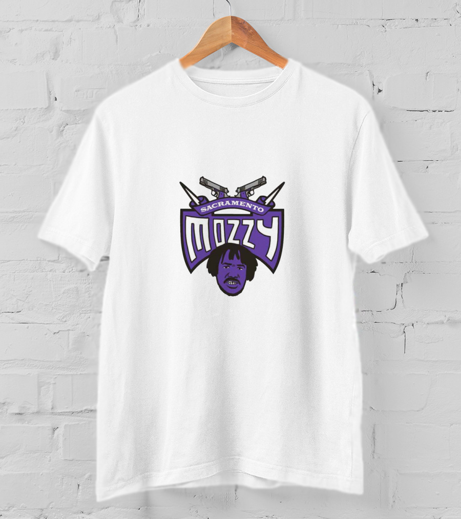 Sacramento Mozzy Purple Face With Guns T-Shirt