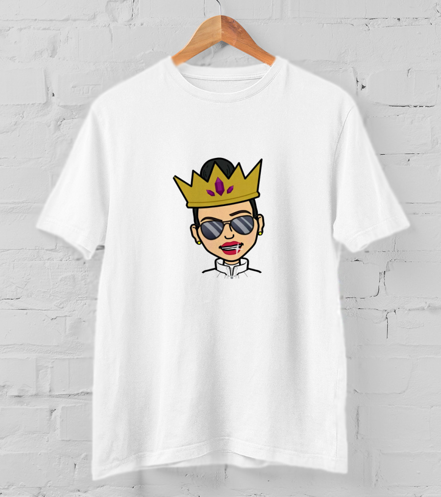 Blesiv Crown Sunglasses Cartoon Image T-Shirt