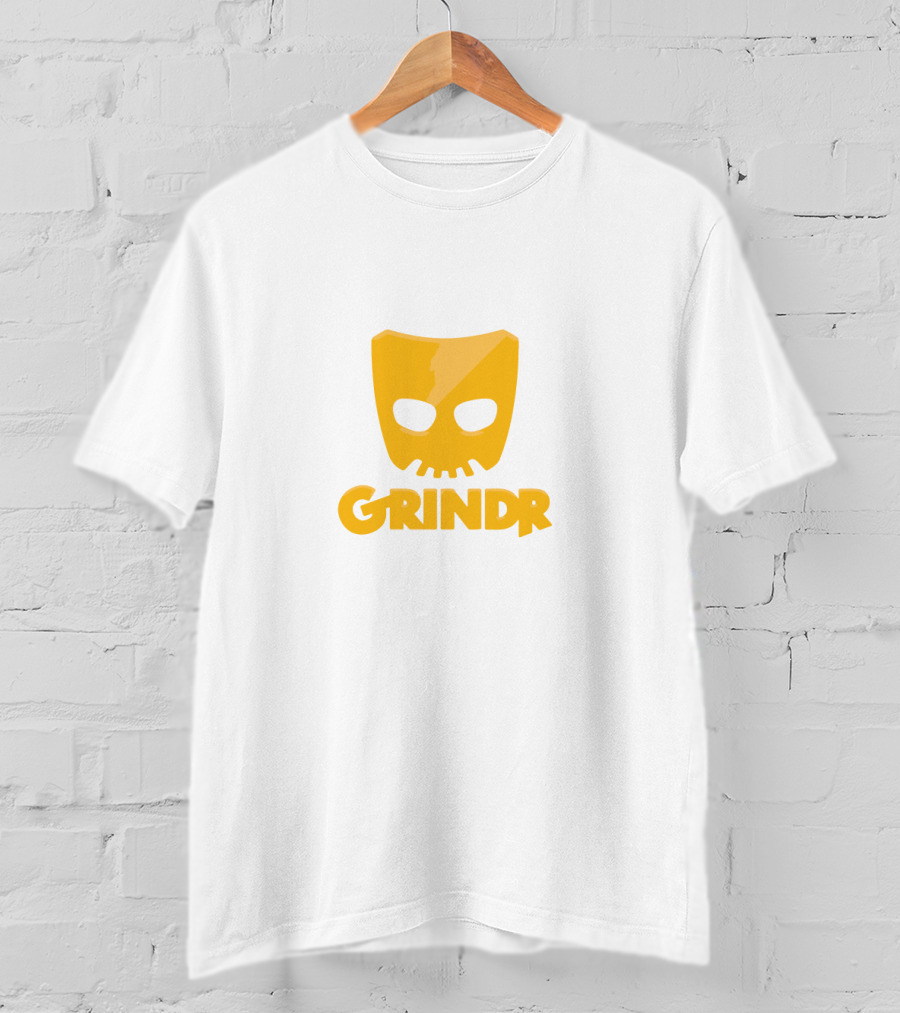 Grindr Bold Yellow Mask T-Shirt