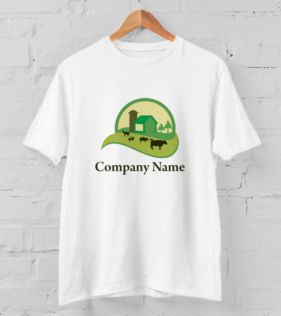 Farm Company Name Livestock Barn T-Shirt