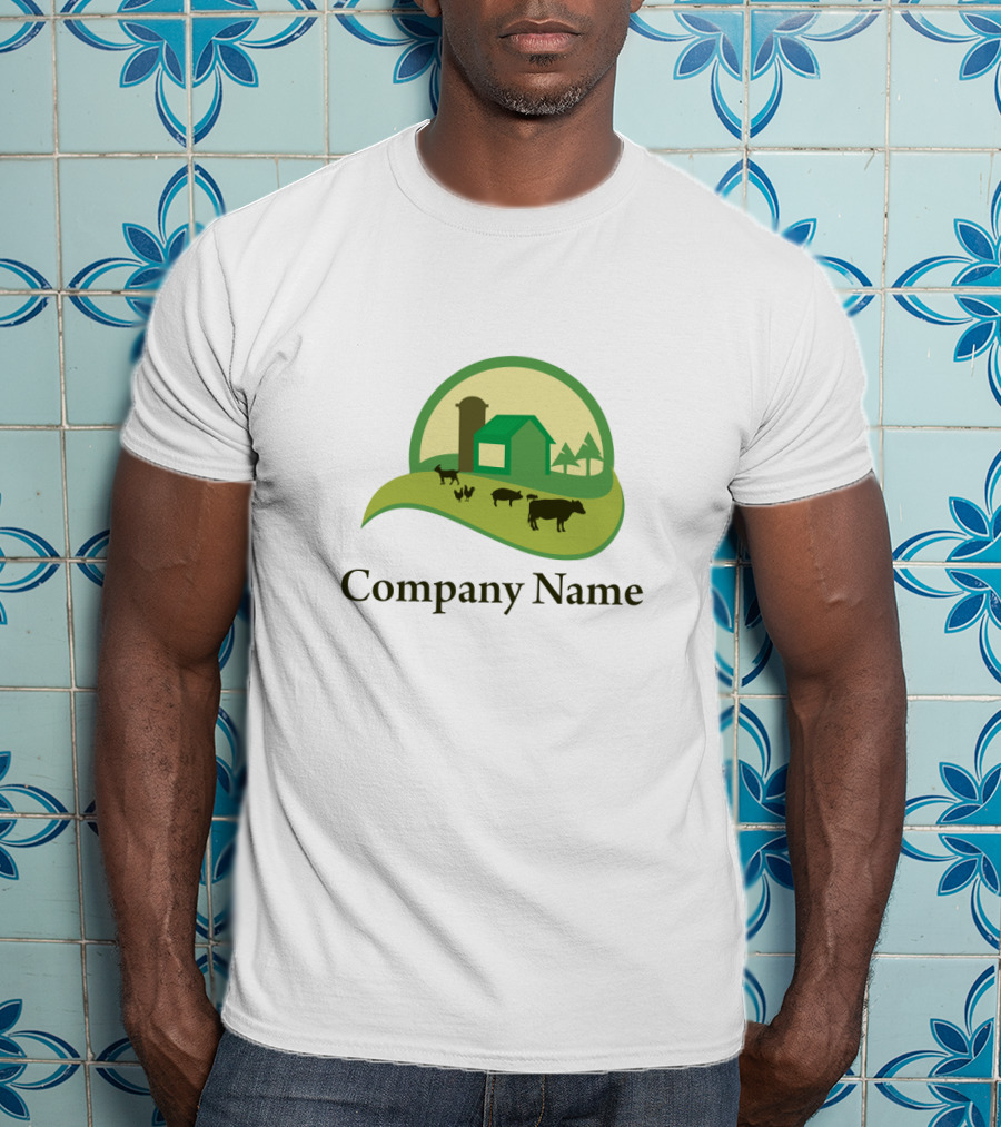 Farm Company Name Livestock Barn T-Shirt