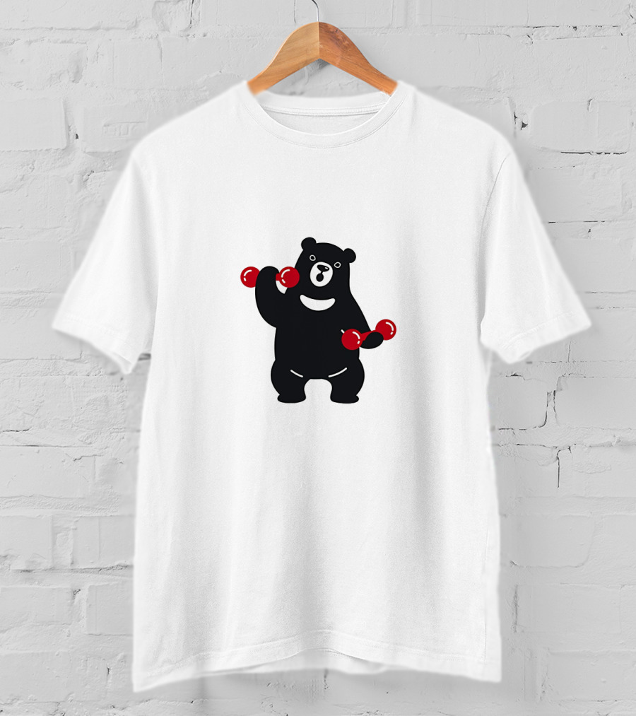 Blackbear Lifting Red Dumbbells T-Shirt