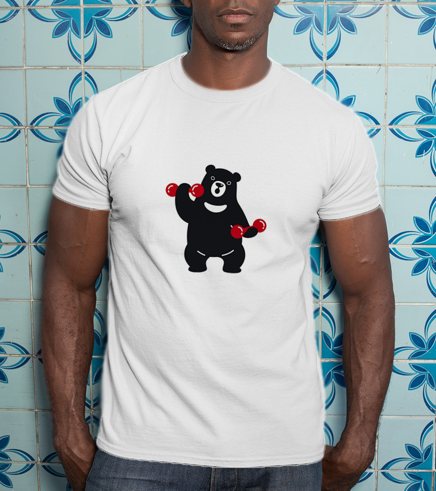 Blackbear Lifting Red Dumbbells T-Shirt