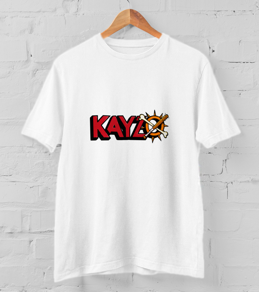 KAYZO Bones And Bat Symbol With Compass T-Shirt