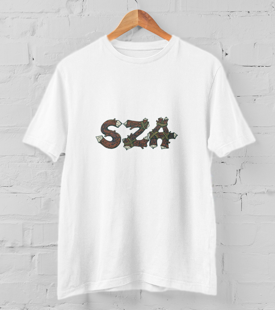SZA Branch Lettering Style Merch T-Shirt