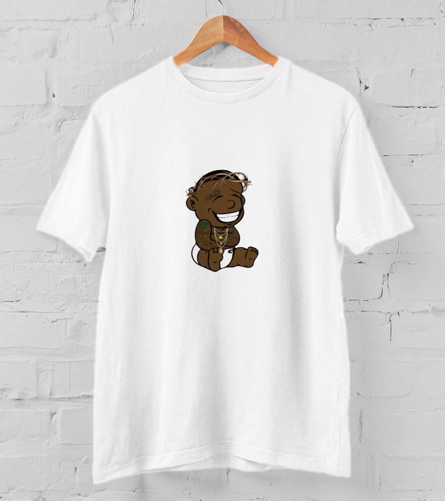 DaBaby Cartoon Character With Tattoos And Jewelry T-Shirt