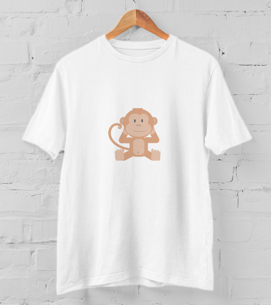 Kruzadar Cute Cartoon Monkey T-Shirt