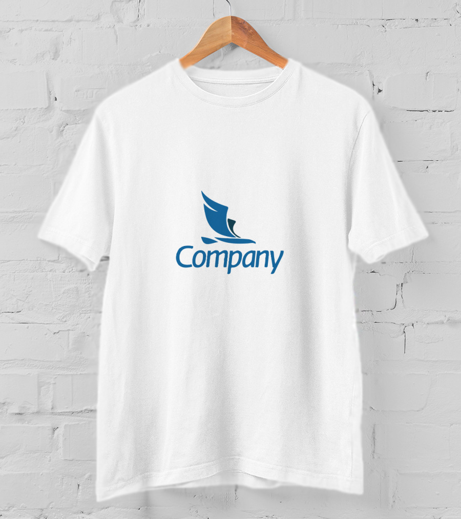 Company Flight Bird Logo Blue T-Shirt
