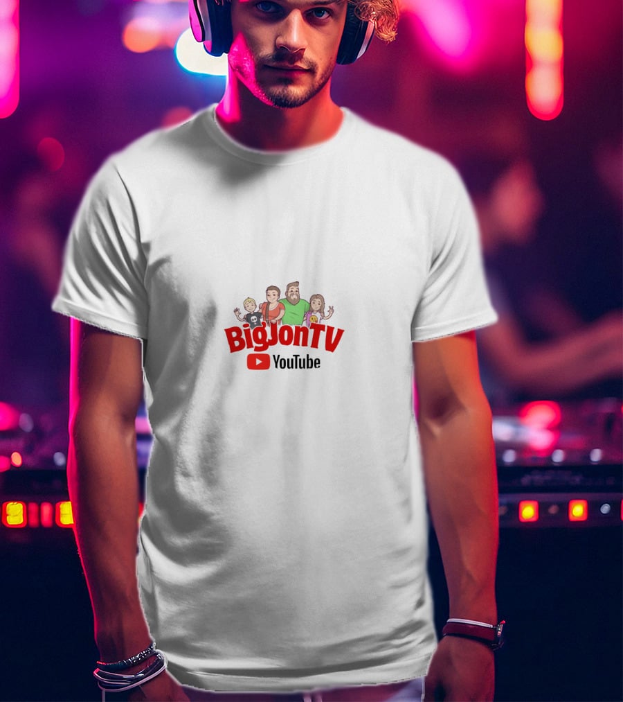 BigJonTV YouTube Family Cartoon T-Shirt