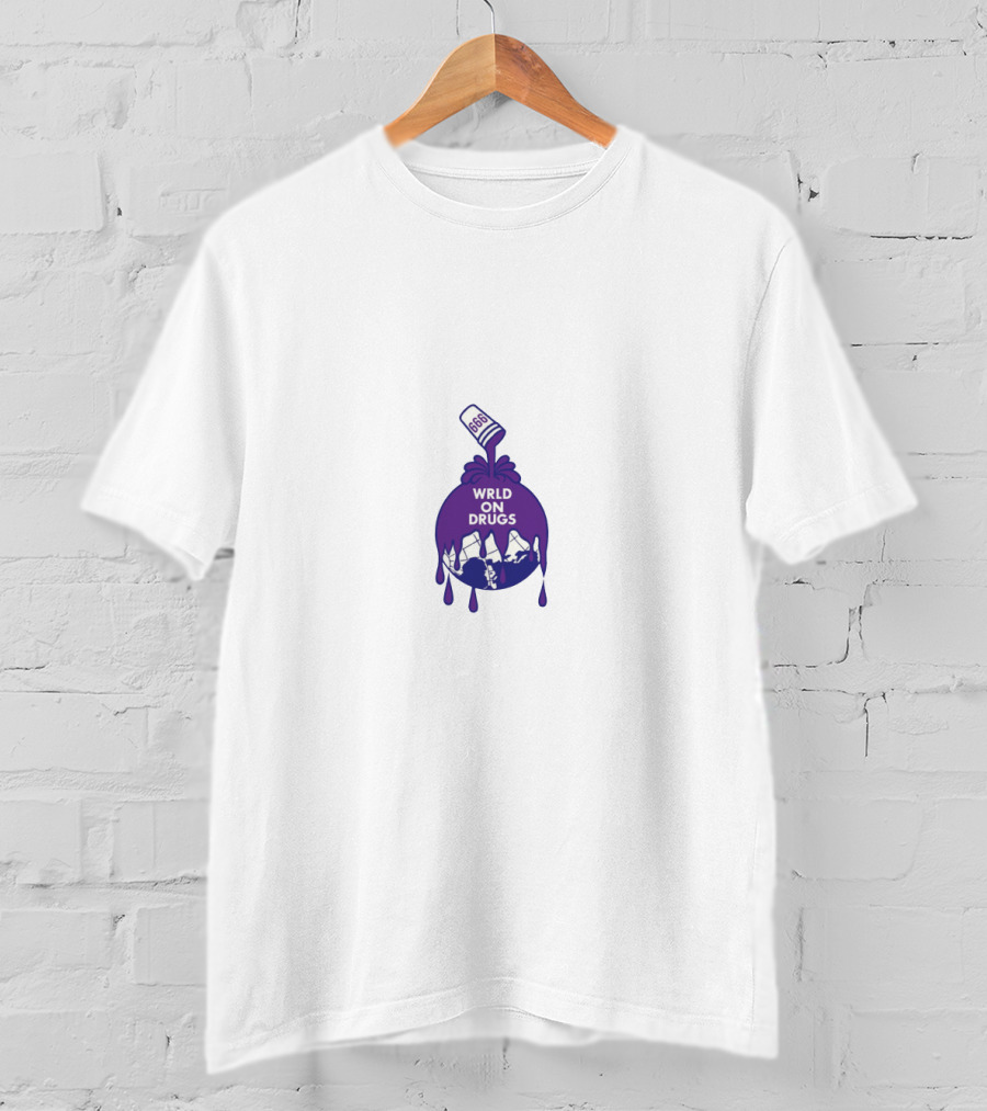 Juice WRLD On Drugs 999 Purple Iconography T-Shirt