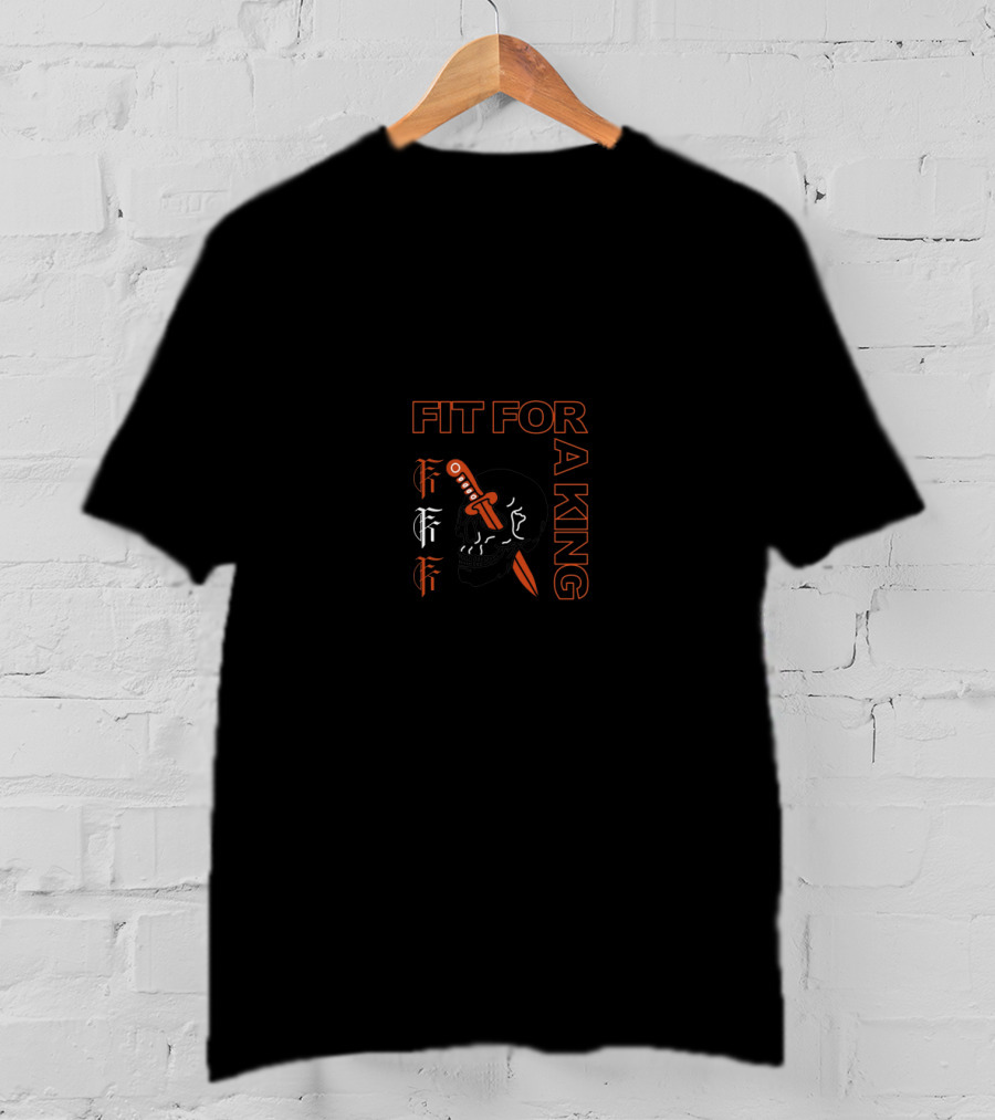 FIT FOR A KING Skull Knife T-Shirt