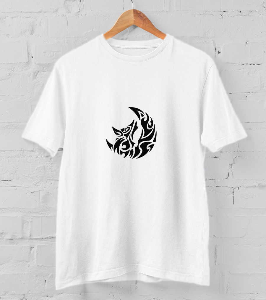 Mephit Furmeet Tribal Wolf Moon T-Shirt