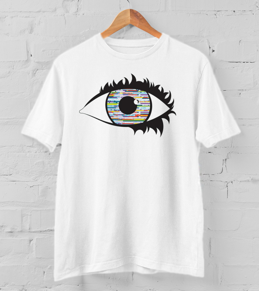 Eye With Colorful Barcode Iris T-Shirt
