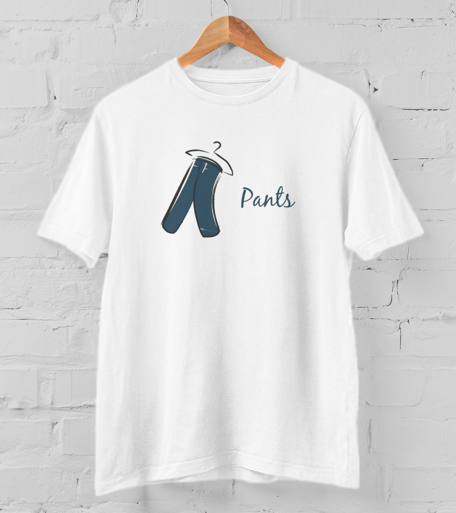 Pant Hanging On Hanger T-Shirt