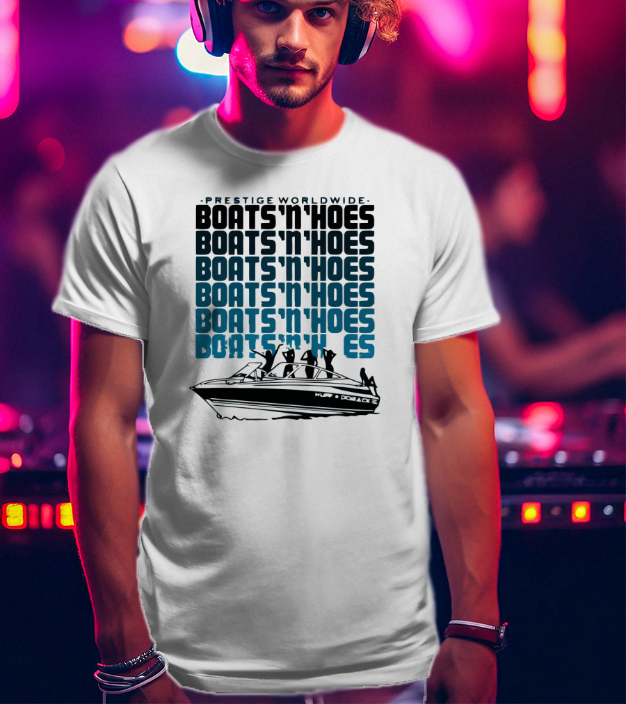 Prestige Worldwide Boats 'N' Hoes Boat T-Shirt