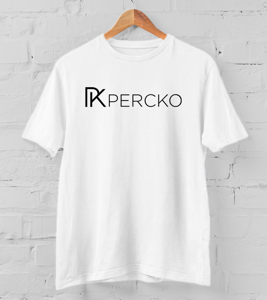 PERCKO Logo Design With Stylish PK Monogram T-Shirt