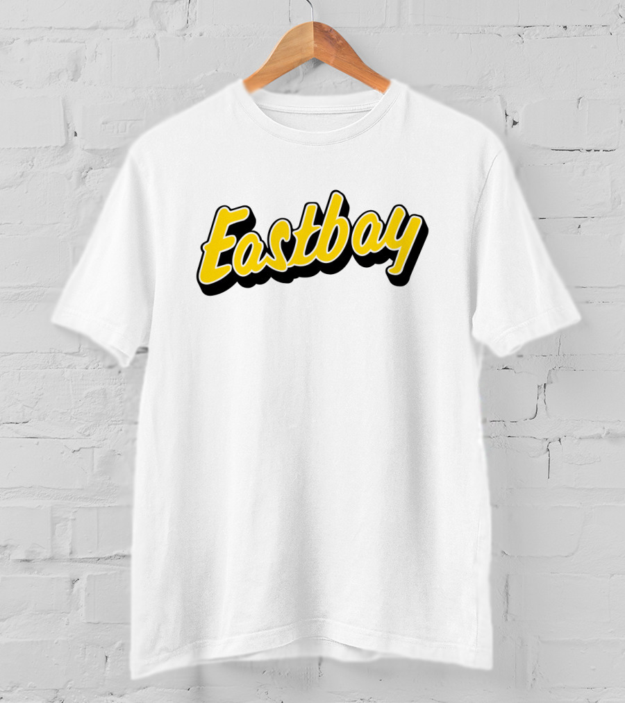 Eastbay Yellow Outline Bold Script T-Shirt