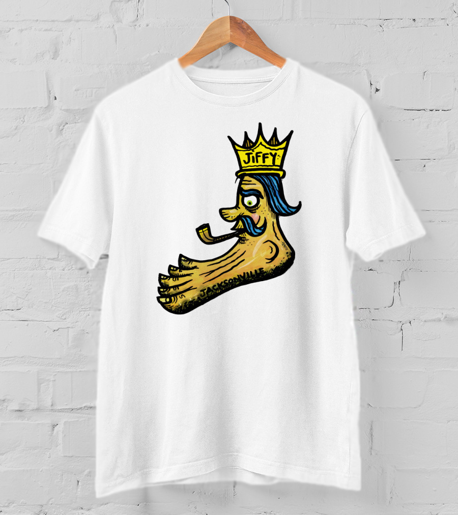 Jiffy J. Jacksonville Crowned Foot With Pipe T-Shirt