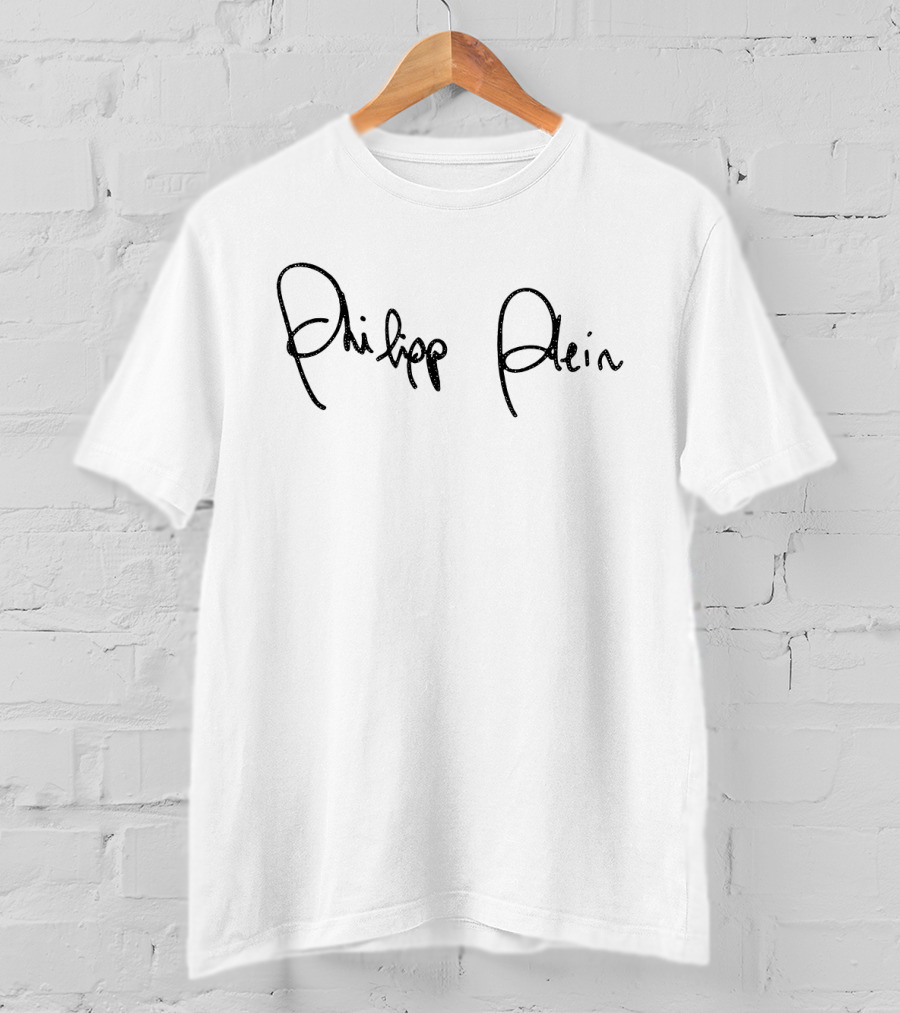 Philipp Plein Signature Logo Fashion Brand T-Shirt