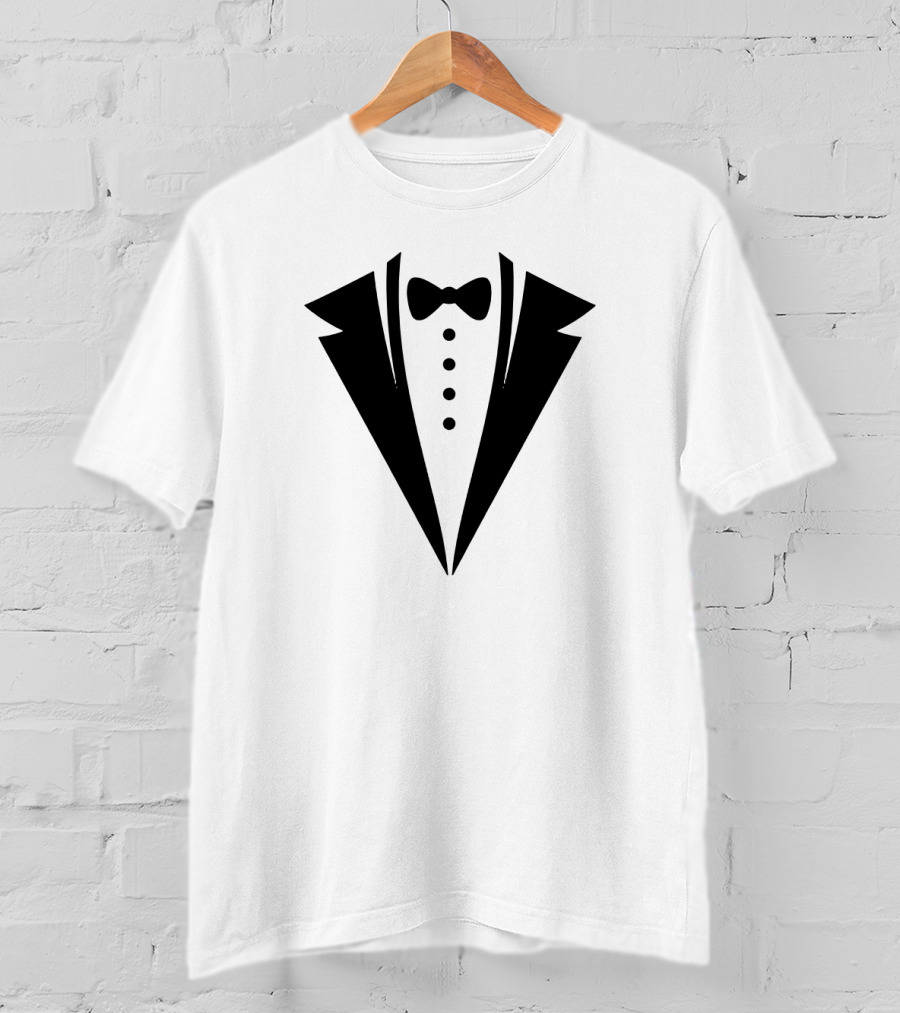 Tuxedo Bow Tie Jacket T-Shirt