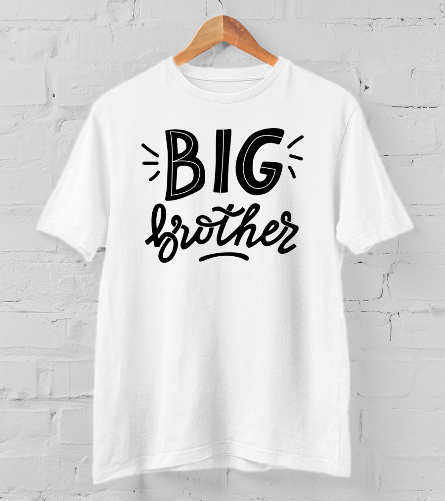 BIG Brother Fun Typography Styles T-Shirt