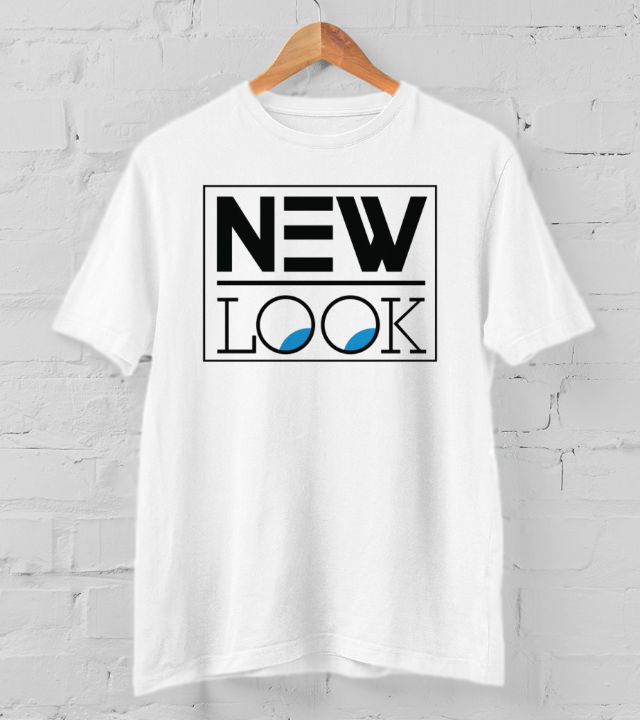 NEW LOOK Text Design With Blue Accents T-Shirt