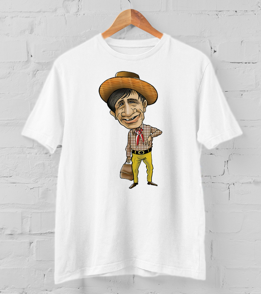 Dev Anand Caricature Cowboy T-Shirt