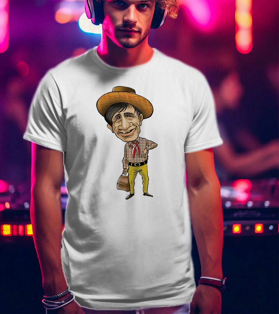 Dev Anand Caricature Cowboy T-Shirt