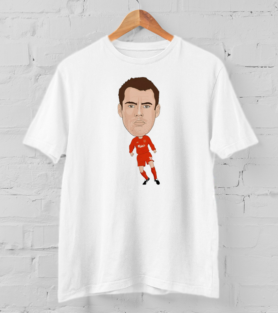 Jamie Carragher Liverpool Football Icon Caricature T-Shirt