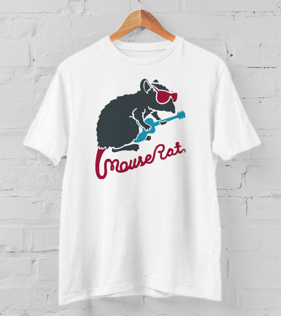 Mouse Rat Sunglasses Guitar T-Shirt