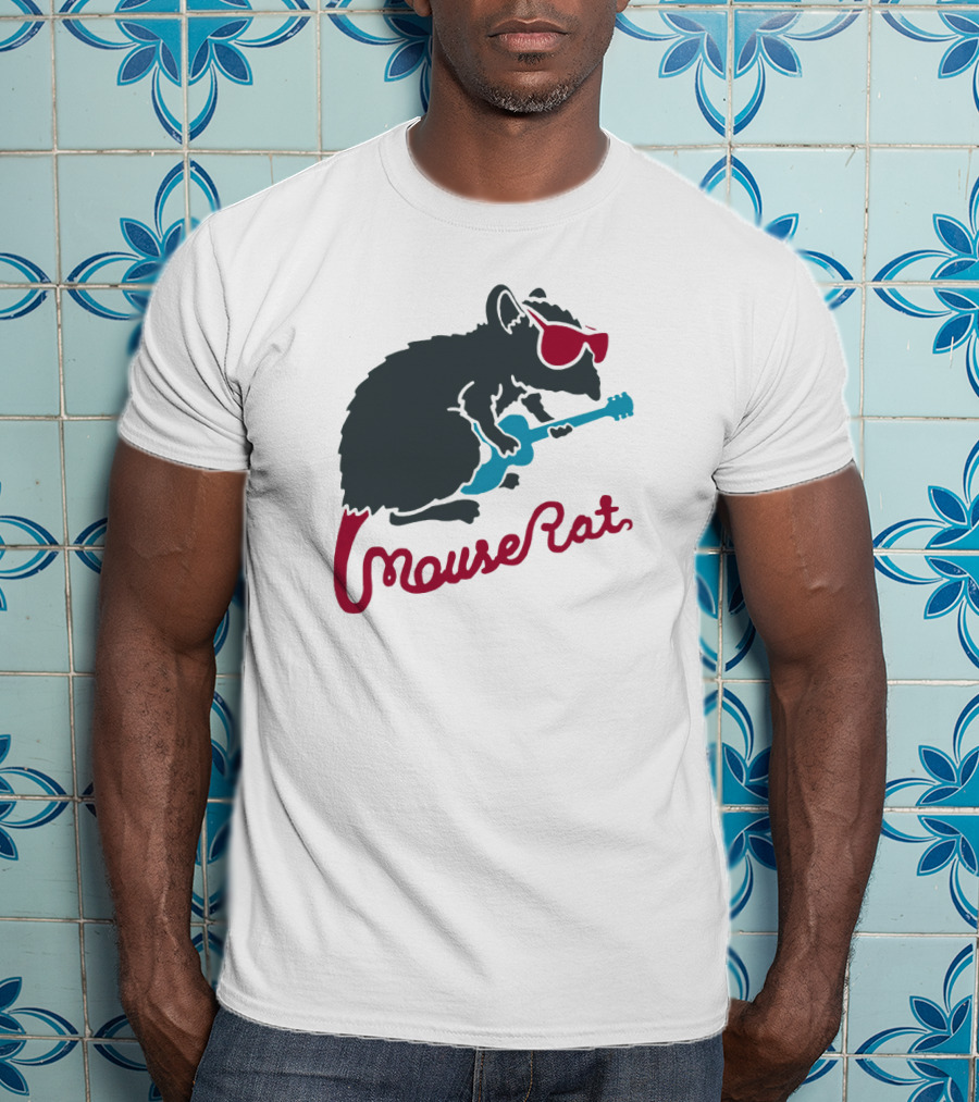 Mouse Rat Sunglasses Guitar T-Shirt