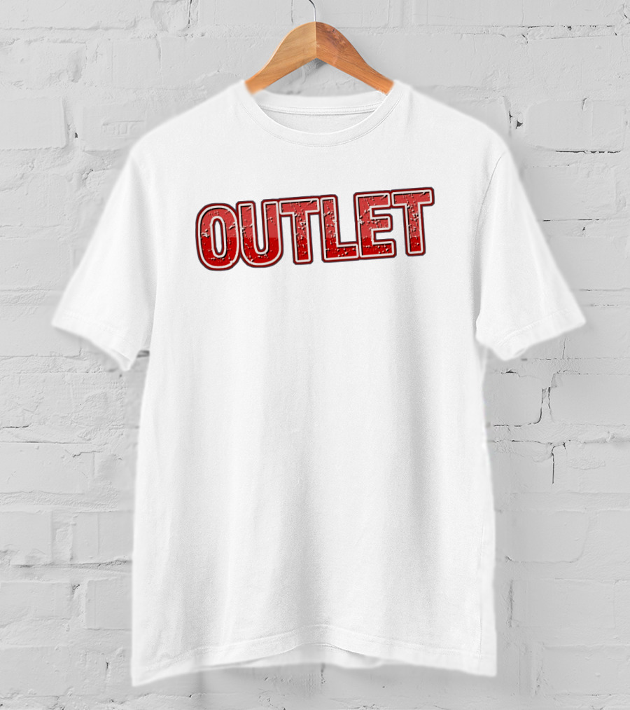 OUTLET Distressed Red T-Shirt