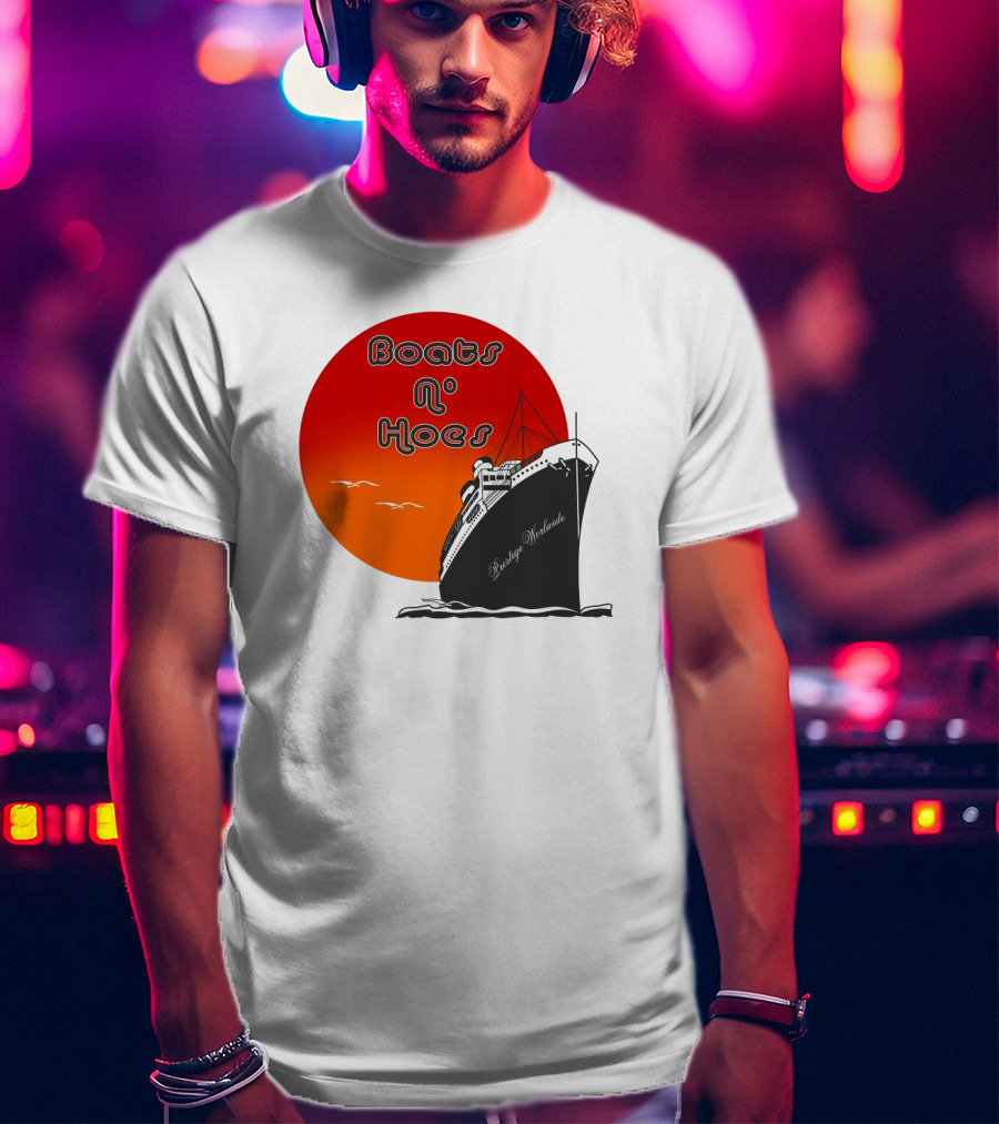 Boats N' Hoes Prestige Worldwide Step Brothers Sun Cruise T-Shirt